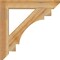 Ekena Millwork Merced Slat Rough Sawn Bracket, Western Red Cedar, 4"W x 28"D x 28"H BKT04X28X28MRC06RWR - alternate 4
